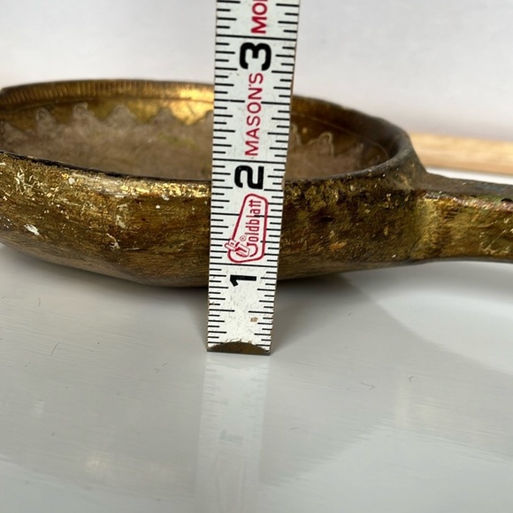 Italian Florentine Large Gold Gilt Wood Ladle Spoon Wall Hanging Italy - Picture 12 of 14